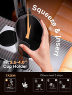 TAZENI 2-in-1 Cup Holder Cell Phone Holder for Your Car Bottle Friendly Cup Cell Phone Holder Mount for Car Height Adjustable Sturdy Fit 4.7-7 inches Phones