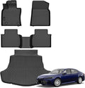 Auxko All Weather Floor Mats Cargo Mat Fit for Toyota Camry FWD 2024 2023 2022 2021 2020 2019 2018 TPE Floor Liner Trunk Mat Camry Accessories All Season Odorless Anti-Slip Black