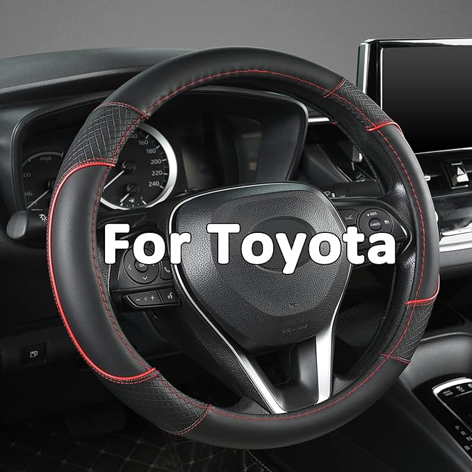 GIANT PANDA Steering Wheel Cover for Toyota, Auto Car Steering Wheel Cover for Toyota Highlander 4Runner Tacoma Corolla Camry