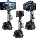 Suptig Suction Cup Mount, Car Camera Mount for Phone, Gopro, Canon, Nikon, Sony, Digital Cam, DJI Action 5 Pro, Insta360 X5/X4/X3, Insta360 Ace Pro, Suction Cup Camera Mount