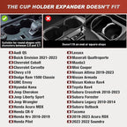Frokom Cup Holder Expander for Car,Upgraded Car Cup Holder Expander Adapter with Offset Adjustable Base and 8" Tray, Fit Most