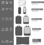 7 Pcs Compression Packing Cubes for Travel, Waterproof Suitcase Luggage Backpack Organizer with Toiletry Bag Travel Essential