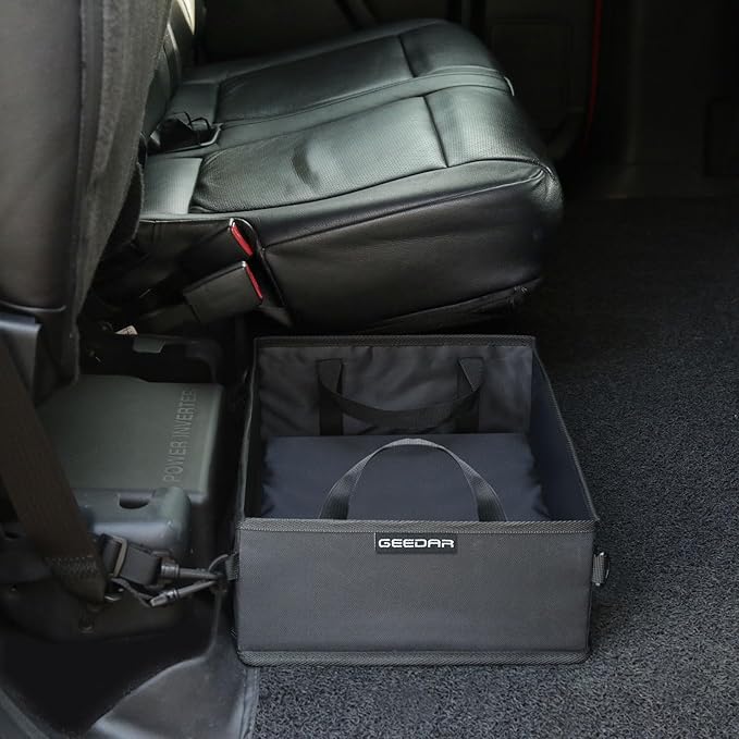 GEEDAR Under Seat Storage Truck Tool Box Organizer for Truck Underseat Storage Ford F150 F250 F350 Chevy Silverado Accessories (for the Single Seat)