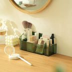 SUNFICON 2 Pack Makeup Trays Organizers Holders Cosmetic Display Cases Tabletop Desktop Vanity Countertop Bathroom Wall Cabin