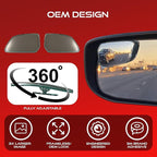 Utopicar Convex Blind Spot Mirrors 2 Pack - OEM Car Side Mirror Blindspot Eliminator Automotive Exterior Accessories - Adjustable Blind Spot Mirror - Universal Fit