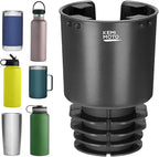 KEMIMOTO Cup Holder Expander for Car, Compatible with Hydro Flask 32/40oz, Yeti 24/30/36oz, Other Bottles in 18-40oz, Large C
