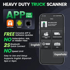 ANCEL HD200 Bluetooth Heavy Duty Truck Scanner, Speed Limit and Idle Reset for Cummins & Caterpillar Engines, J1939/J1708