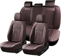 Coverado Car Seat Covers Full Set, Seat Covers for Cars, Car Seat Cover, Car Seat Protector, Leather Car Seat Cushion, Waterp