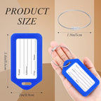 Kigeli 200 Pcs Luggage Tags Bulk, Suitcases Backpack Baggage Name Tags with ID Card for Travel Wedding Back to School