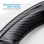 INTGET 2PCS Steering Wheel Cover for 2022-2025 2026 Toyota Tundra Accessories Carbon Fiber Steering Wheel Protector Trim Interior for 2023 2024 2025 2026 Toyota Sequoia Accessories