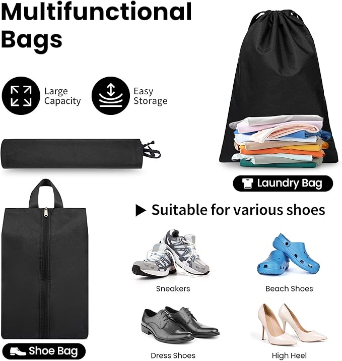 Compression Packing Cubes for Travel, Lightweight Vacation Travel Essentials, Travel Accessories for Suitcase Organizer Bags 