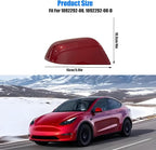 Compatible with Tesla Model 3 Side Mirror Cover Replacement 2017 2018 2019 2020 2021 2022 2023 2024 2025,Right Side Rearview Mirror Cover Cap for Model 3 Accessories(red)