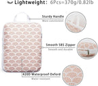 6 Pcs Compression Packing Cubes, Packing Cubes for Travel, Waterproof Luggage Organizer Bags Set, Cute Packaging Cubes for Wo
