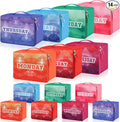 Paterr 14 Pcs Packing Cubes for Travel Kids Days of Week Compression Packing Cubes Colorful Luggage Organizers Suitcase Camp(