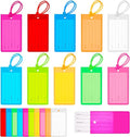 Sumind 150 Pcs Plastic Luggage Tags Assorted Name Identification Labels Flexible Suitcase Tags for Travel Baggage, 10 Colors 