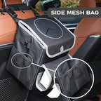upra Car Trash Can with Lid,Bag Hanging Storage Pockets,Adjustable Tissue Holder & Straps,Portable Waterproof Garbage Bin, 1.98 Gal Large Capacity Multipurpose Bin