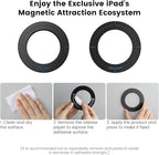 Nillkin iPad Magnetic Wall Mount Holder, Tablet Holder Magnets Mount for Kitchen car,Kids,Bathroom, Car headrest Backseat, Mount for Apple TV, Router, Smart Home hub, Photo
