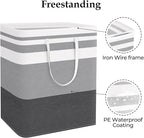 StorageRight Laundry Basket Hamper Large Collapsible Laundry Hamper with Easy Carry Handles，Freestanding Clothes Hampers for 