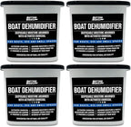 Moisture Absorber 4 Pack with Activated Charcoal Dehumidifier Bucket, Unscented Odor Absorber for Closet Basement Bathroom