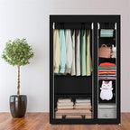 67" Portable Closet Storage Organizer Wardrobe Clothes Rack,Covered Garment Rack,Steel Tube Clothes Storage Organizer,Freesta