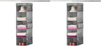ZOBER Hanging Closet Organizer, 5-Shelf - Hanging Storage Organizer Shelves for Clothes, Towels, Toys - College Dorm Room, Nu
