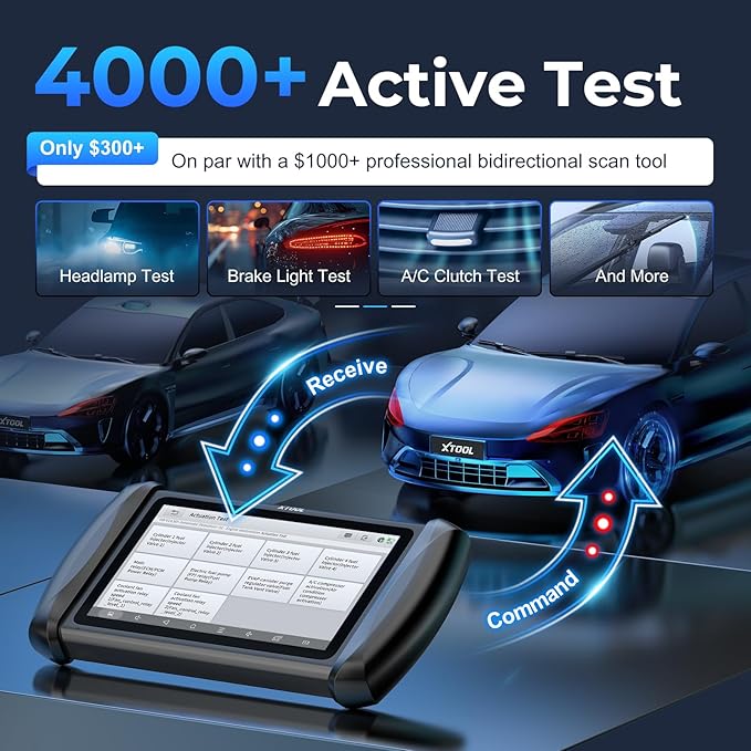 XTOOL IP616 V2.0 Bidirectional Scan Tool with Lifetime Free Updates, AI-Assisted Full System OBD2 Scanner Diagnostic Tool with