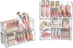 Stackable Storage Drawers Clear Plastic Storage Bins Bathroom Drawer Organizer Medicine Cabinet Organizer Makeup Organizers w