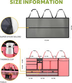 Backseat Hanging Trunk Organizer for SUVs, Cars, Trucks & MPVs | Multi-Pocket Storage with Anti-Slip Straps | Space-Saving Auto