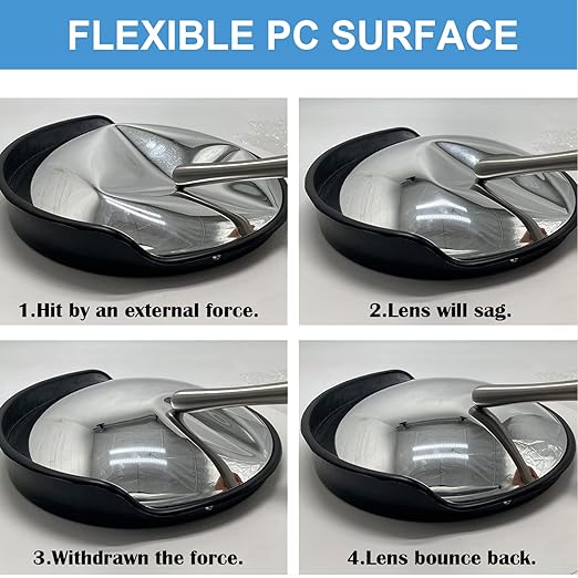 18" Convex Mirror, 2 Pack Security Mirror for Garage, Warehouse, Blind Spot, Office and Traffic Security, Safety Mirrors Indoor Outdoor