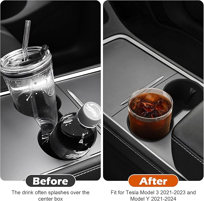 frani Center Console Cup Holder Designed for Tesla Model 3 2021-2023 Model Y 2021-2025,Tesla Interior Center Console Accessor