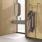Blanket Ladder Decorative Towel Rack Holder for Bathroom, Wall Leaning Metal Drying Quilt Stand for Living Room Bedroom Farmh