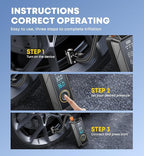 Tire Inflator Portable Air Compressor Portable Air Pump Cordless Bike Pump with Digital Dual Values Display 150 PSI Car Tires Pump with LED Lights Air Pump
