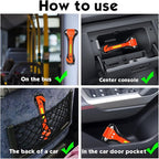 MorTime 6 Pack Car Safety Hammer Window Breaker, Car Emergency Escape Tool, Window Hammer Seat Belt Cutter