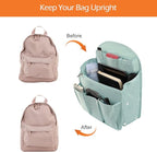Surblue Backpack Organizer Insert Liner Hanging Travel Rucksack Purse and Handbag Insert Pocket, High-capacity Divider Foldab