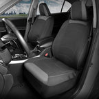 Motor Trend Black Cloth Car Seat Covers for Front Seats – Premium Automotive Bucket Seat Covers, Made for Vehicles with Remov