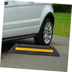 Parking Block Heavy Duty Car Stopper for Garage Compact Design Reflective Film for Enhanced Visibility Vehicle Parking Guide Easy to Install and