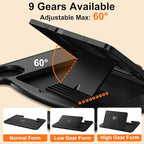 Angle Adjustable Car Steering Wheel Desk,3 in 1 Car Steering Wheel Tray,Car Laptop Mount | Car Reading Stand | Car Food Tray with Drinks Holder, Multipurpose Travel Car Accessories