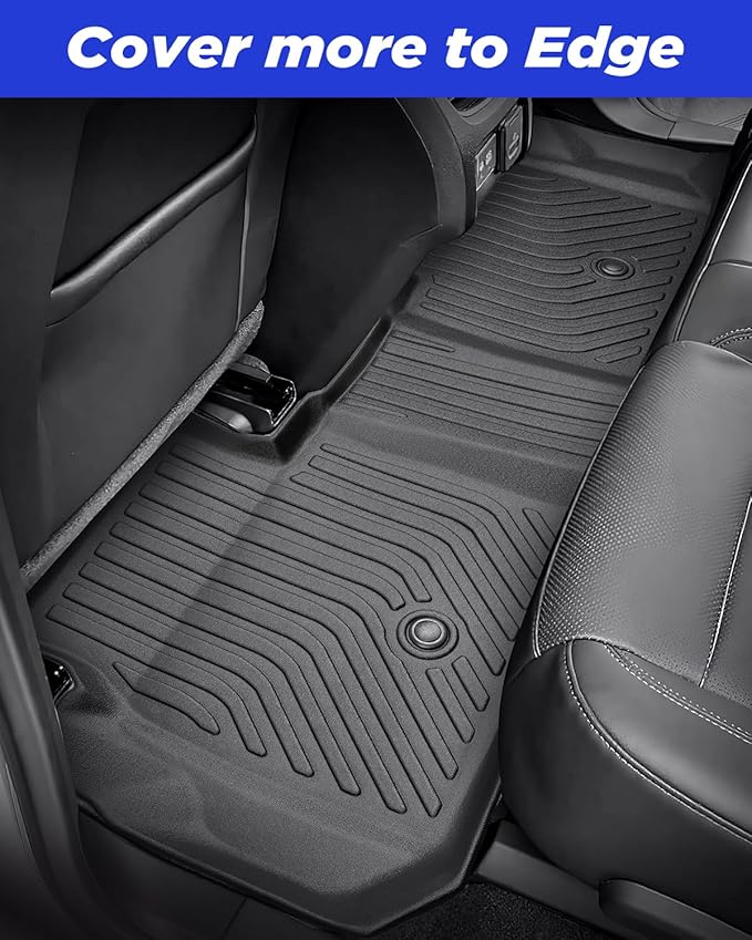 All Weather Floor Mats Cargo Liner for Chevrolet Chevy Blazer 2025 2024-2019 (Gas Only) Waterproof Nonslip Rubber for Base/L/LS/LT/Premier/RS Accessories 2023 2022 2021 2020 Car Rug Cover Protector