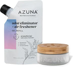 Azuna Air Freshener & Odor Eliminator for Strong Odor | 1 Room Kit Includes (1) Empty Luxe Glass Jar & 8oz Refill with Tea Tr