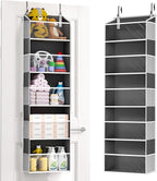 ULG 1-Pack Over Door Organizer with 5 Large Pockets 10 Mesh Side Pockets, 44 lbs Weight Capacity Hanging Storage Organizer wi