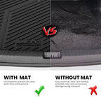 LASFIT Floor Mats & Trunk Mat for Honda Accord Sedan 2013 2014 2015 2016 2017 (Not for Coupe & Hybrid), All Weather TPE Custom Fit Anti-Slip Odorless Car Floor Liner, 1st & 2nd Row & Cargo Mat, Black