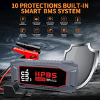 Car Jump Starter - 5000A Peak Jump Starter Battery Pack with DC for Up to All Gas and 10.0 L Diesel Engines 12V Portable