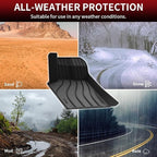 LASFIT Floor Mats for Porsche Macan 2014-2026 All Weather Floor Liner TPE Custom Fit Car Mats for Porsche Macan 1st & 2nd Row Rubber Mats, Black, Easy to Clean