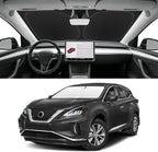 Custom Fit Windshield Sun Shade for Nissan Murano 2015-2024, Blocks UV & Heat, Front Window Sunshade Accessories, Easy Fold & Store Keep Your Car Cooler