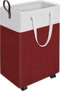 HomeHacks 90L Large - Capacity Rolling Laundry Basket, Laundry Hamper with 4 Smooth Wheels, Collapsible Waterproof Clothes Ba