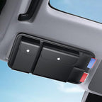 Car Sun Visor Organizer for Mazda MX-5 Miata 1989-2025,Visor Storage Pouch,Sunglasses Holders for Car Sun Visor,Ticket Card Clip,for storing sunglasses/phones/cards