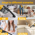 Cordless Vacuum for DE-Walt 20V Battery, 5-in-1 Handheld Electric Vacuum Cleaner with 500W Powerful Motor, 46 CFM Portable Ha