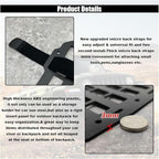 Vehicle Rigid MOLLE Panel, Tactical Gear Car Sun Visor Organizer, EDC Pouch Tool Holster, Storage Holder Visor for Truck Equipment Mount Plate Modular Storage Shelf (Visor Panel)