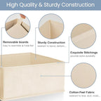 Criusia Drawer Organizer Clothes,16 Pack Underwear Drawer Organizers, Foldable Closet Organizers and Storage Dresser Drawer D