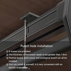 Pull Out Valet Rod for Pants Hangers, Top Mounted Adjustable Sliding Closet Rail, Made of Aluminum Alloy, Smooth Pull-Out, He